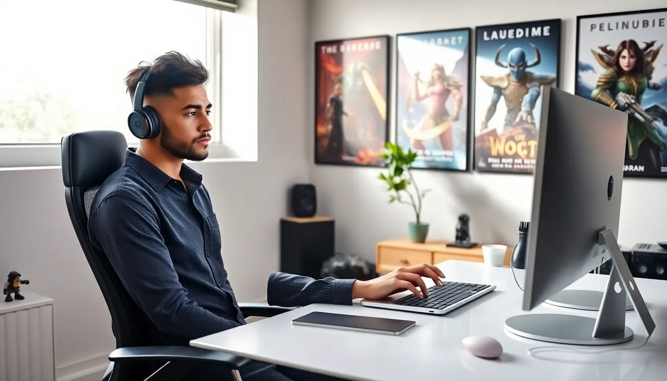 gamer experiencing dry times in Wow Classic at a modern desk.